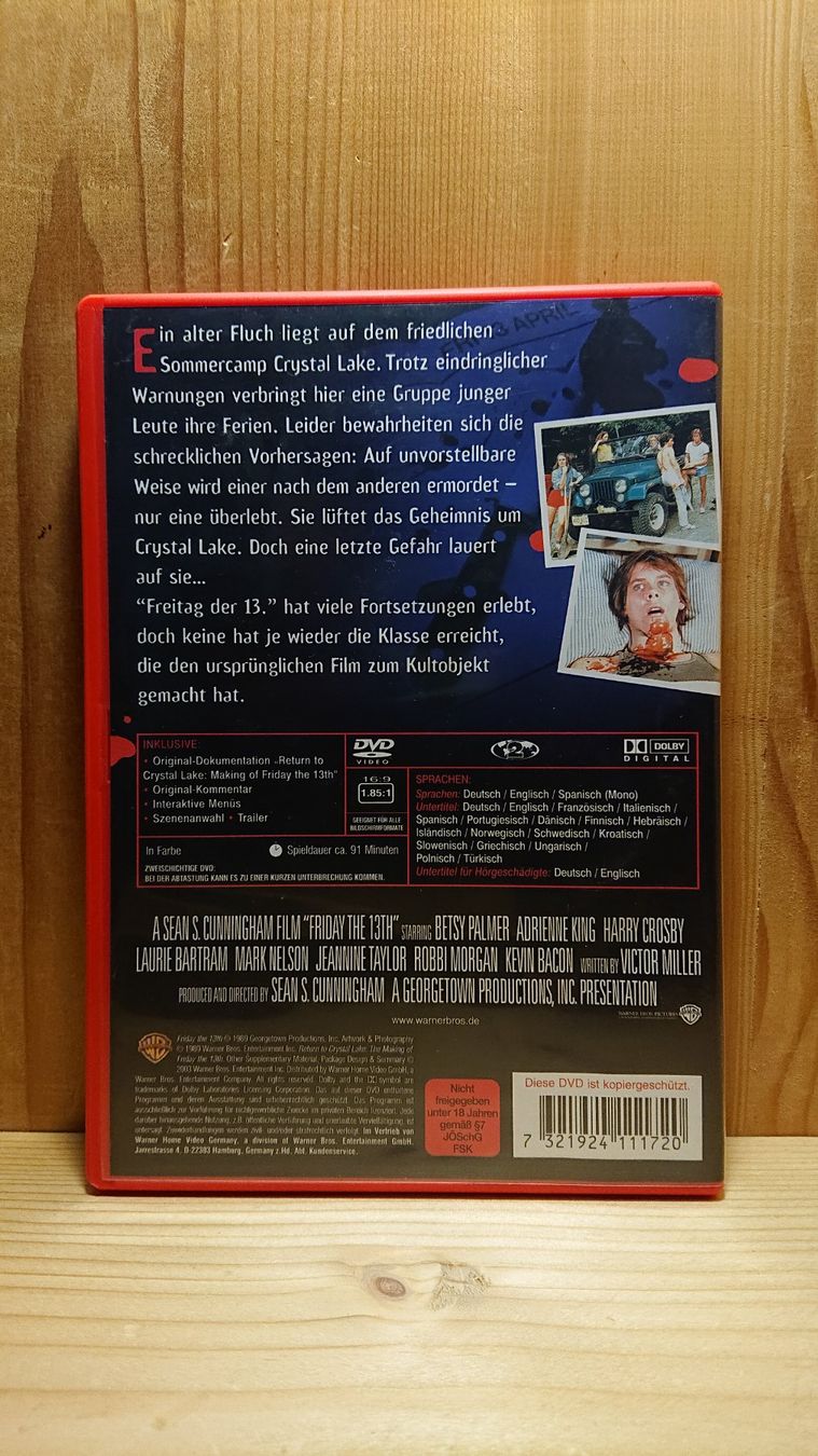Tutti i DVDs: FREITAG DER 13. auf DVD – Usato da Wilderswil venduto da Exebub 1
