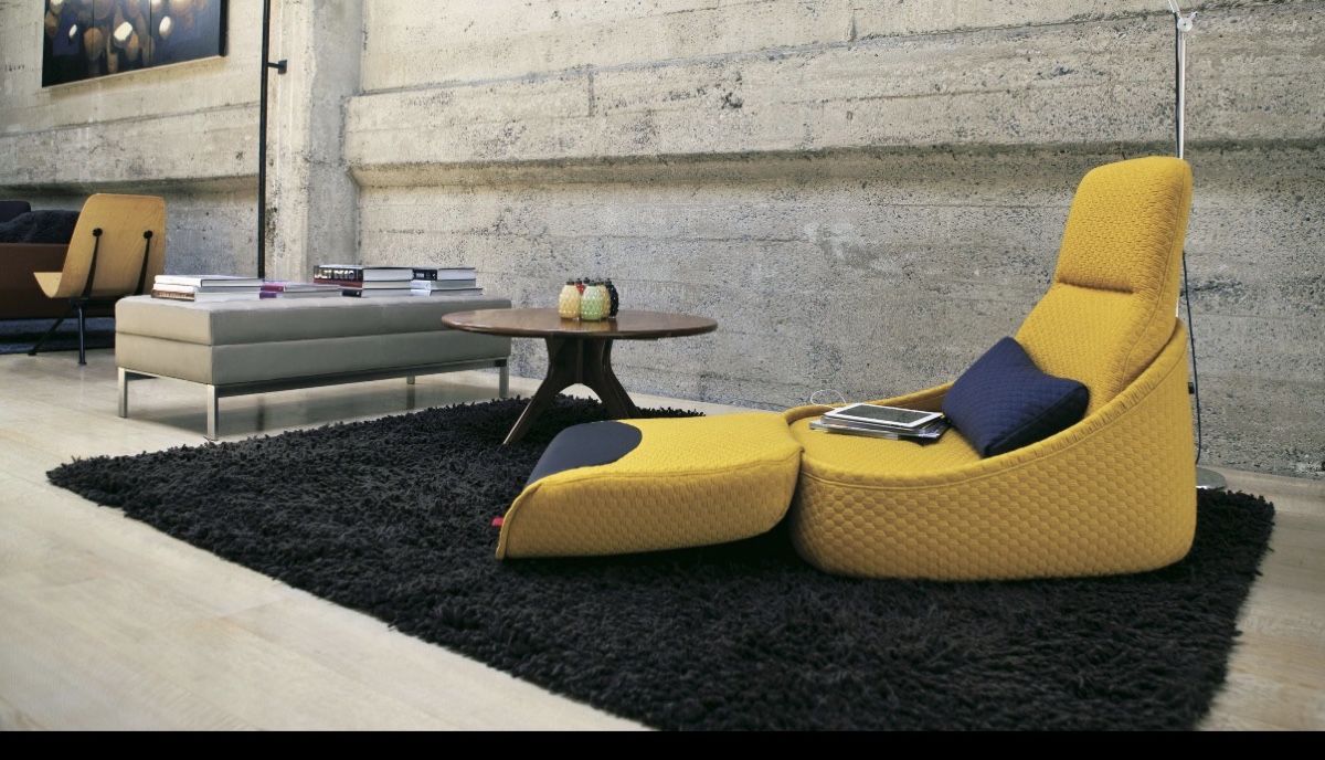 Poltrone: Design Fauteuil modulable jaune avec repose-pied – Nuovo (secondo la descrizione) da Onnens VD venduto da fashionvictime01 4