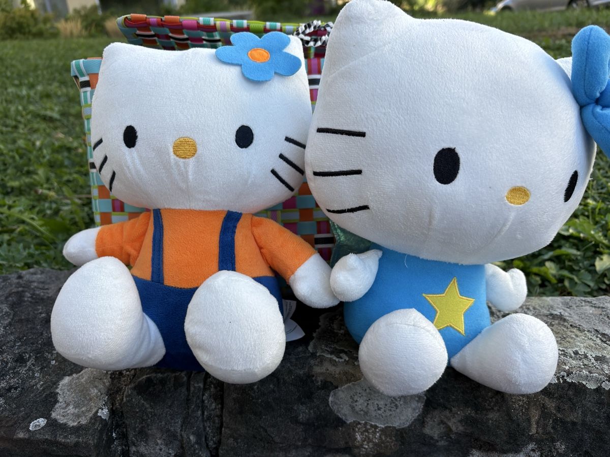 Hello Kitty Statuette: Hello Kitty Plüschfiguren Set zwei Stück  – Usato da Zürich venduto da venusandmars 2