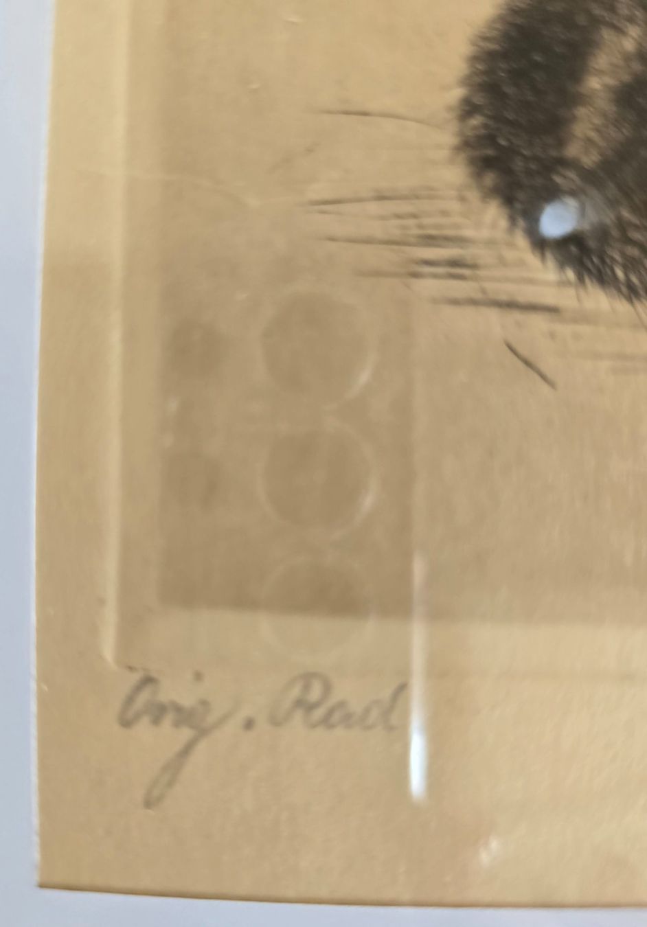 Dipinti: Original Radierung von Jos. Meier, gerahmt – Usato da Steinmaur venduto da Pegasus24 1