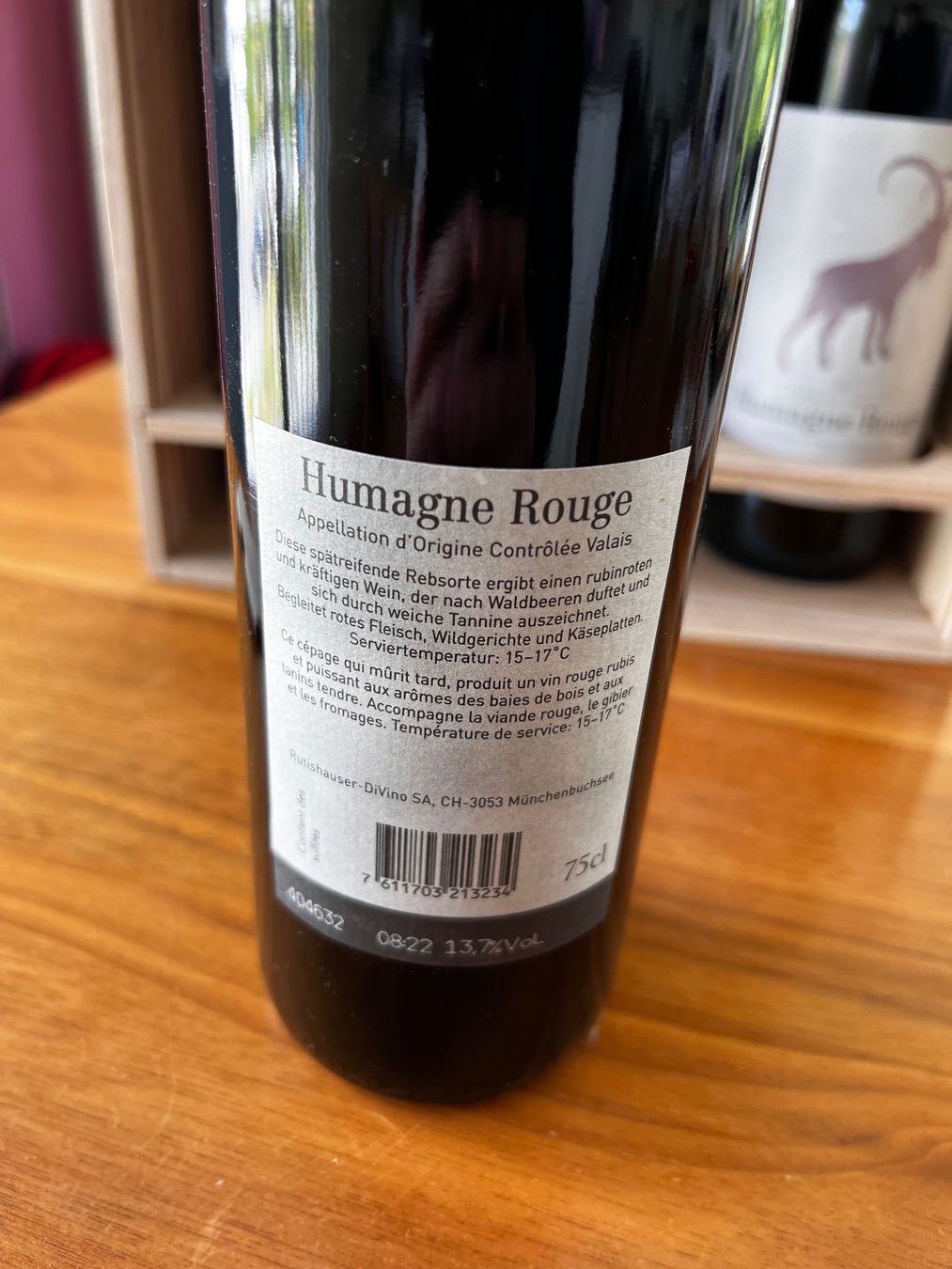Vino: 3 Flaschen Humagne Rouge 2023 – Nuovo e nell'imballaggio originale da Münsingen venduto da Olsek01 2