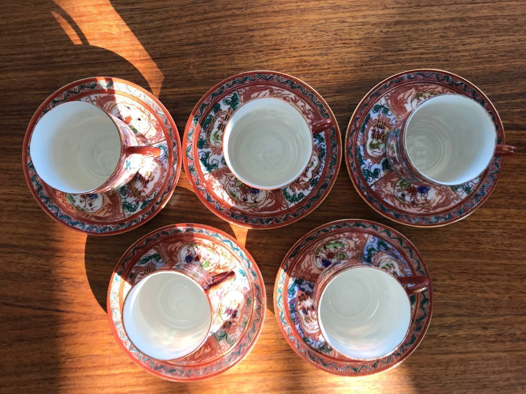 Set di piatti: Moriage Teeservice mit Geishalithophanie – Usato da niederbipp venduto da Esbenz 3