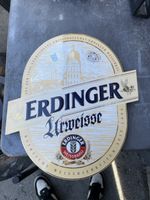Erdinger Urweisse Werbeschild  guter Zustand