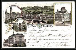 Litho La Chaux-de-Fonds, Synagogue, Égl