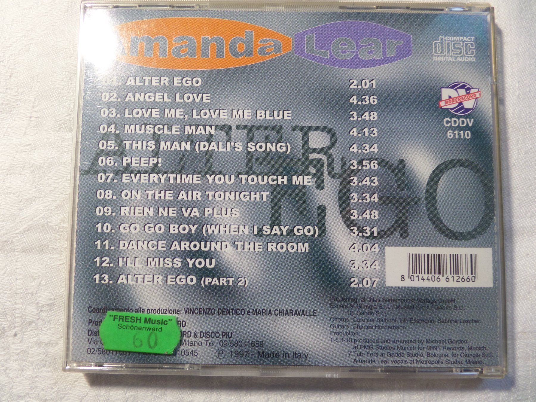 CDs: Amanda Lear - Alter Ego – Gebraucht aus Genève von CDLPBookS 1