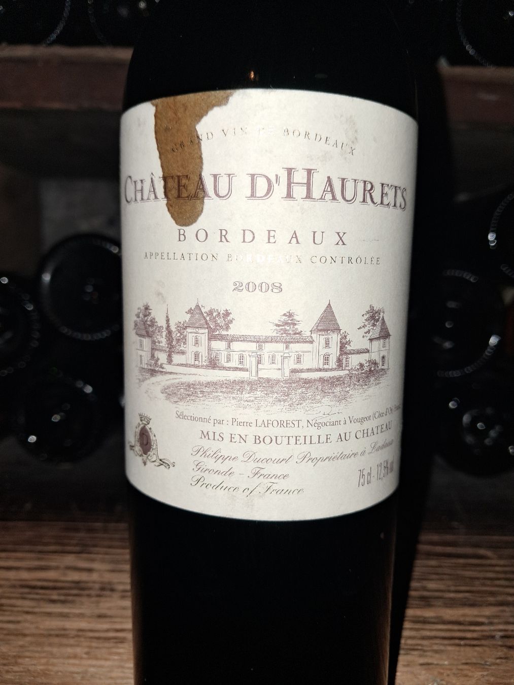 Vino: Château d'Haurets Bordeaux 2008 – Nuovo e nell'imballaggio originale da Le locle venduto da juliensaran 1
