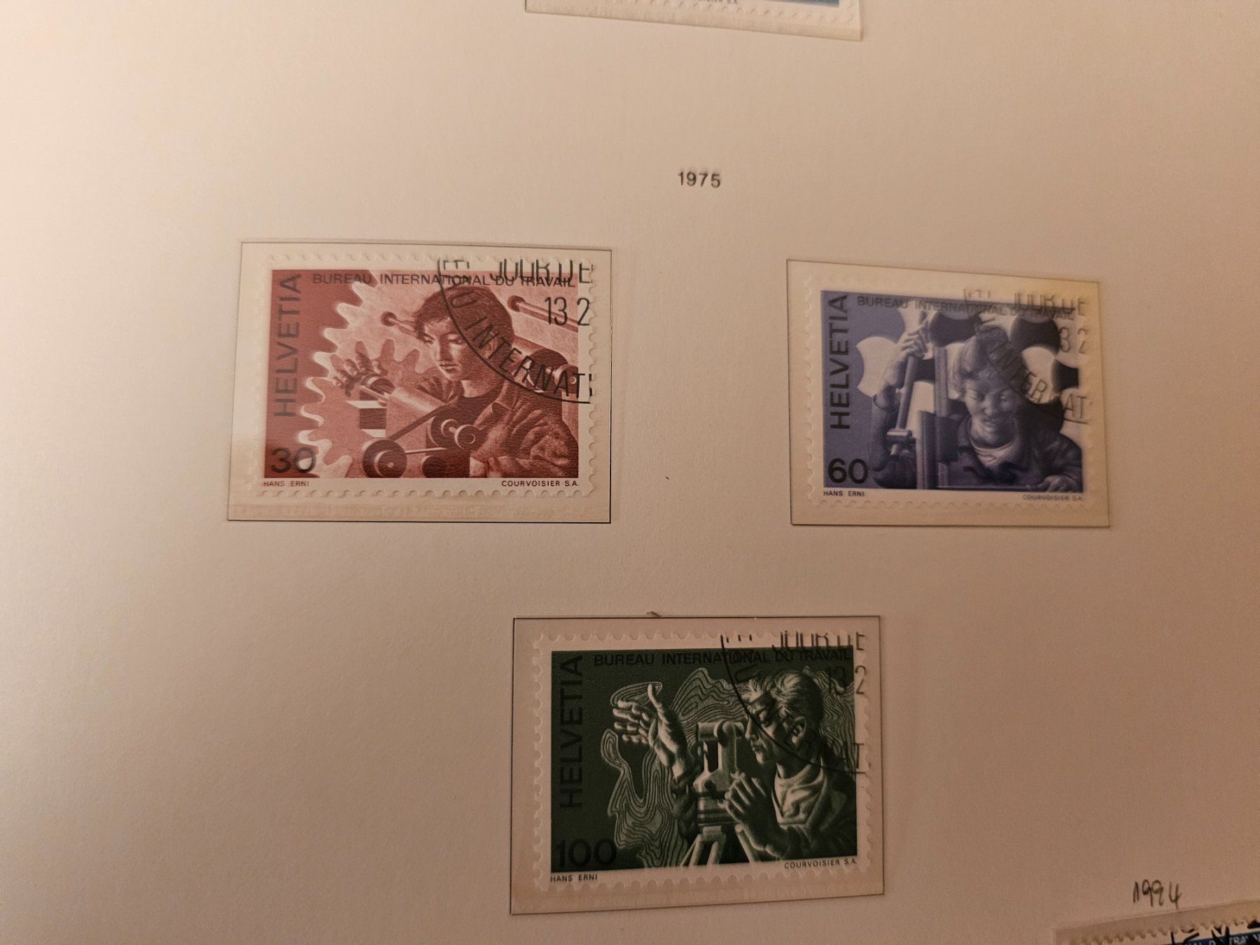 Tutti i francobolli: CH 1974-94 BIT N° 105-111 – Usato da Monte Carasso venduto da giave 2