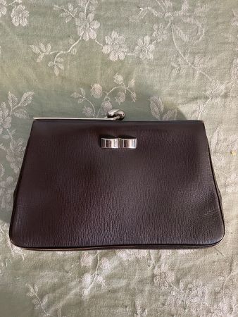 1930s Vintage Dark Brown Purse or Clutch small
