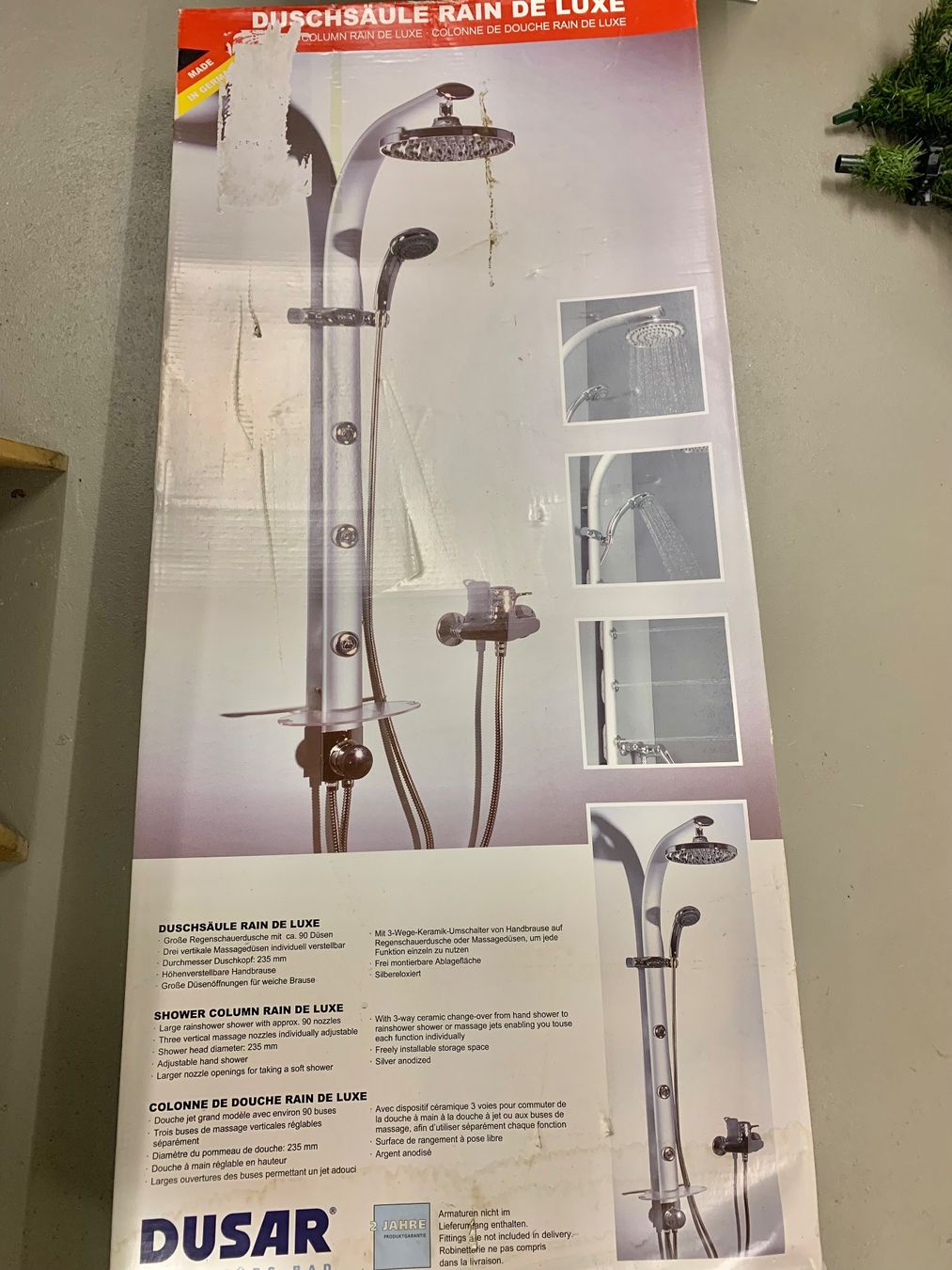 Duschen: Regendusche RAIN DE LUXE, Duschsäule, DUSAR – Gebraucht aus Dietikon von