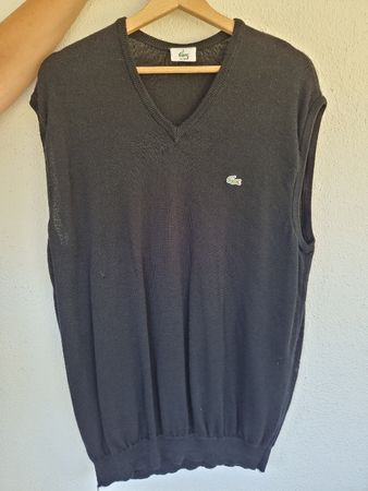 Pullunder Lacoste V-Ausschnitt schwarz Grösse XL/6