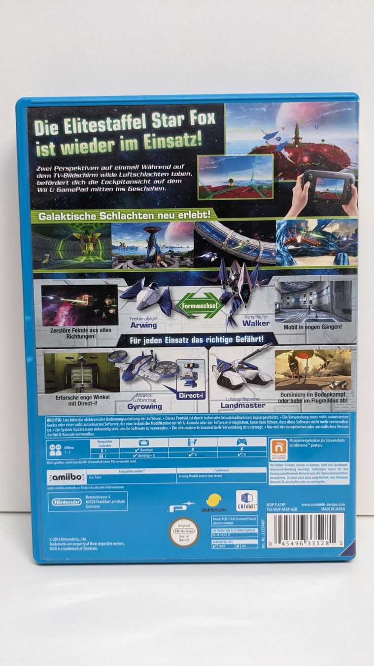 Spiele: Star Fox Zero - Nintendo Wii U – Gebraucht aus Menziken von  2