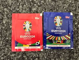 Topps UEFA EURO EM 2024 Germany Stickers 2x Packung / Tüten