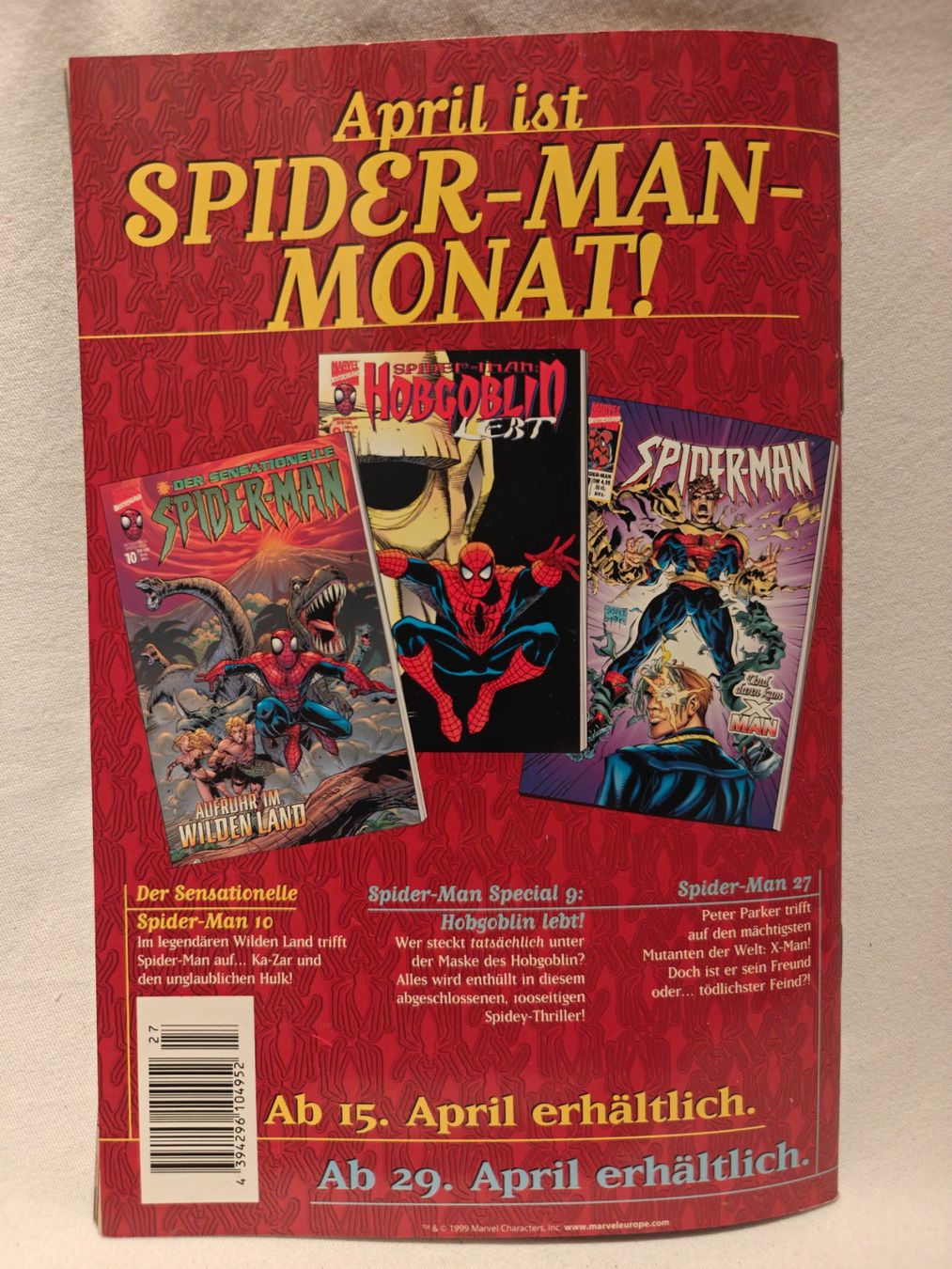 Comics: Spider-Man Heft 27 – Gebraucht aus Gutenswil von Vulcano21 6