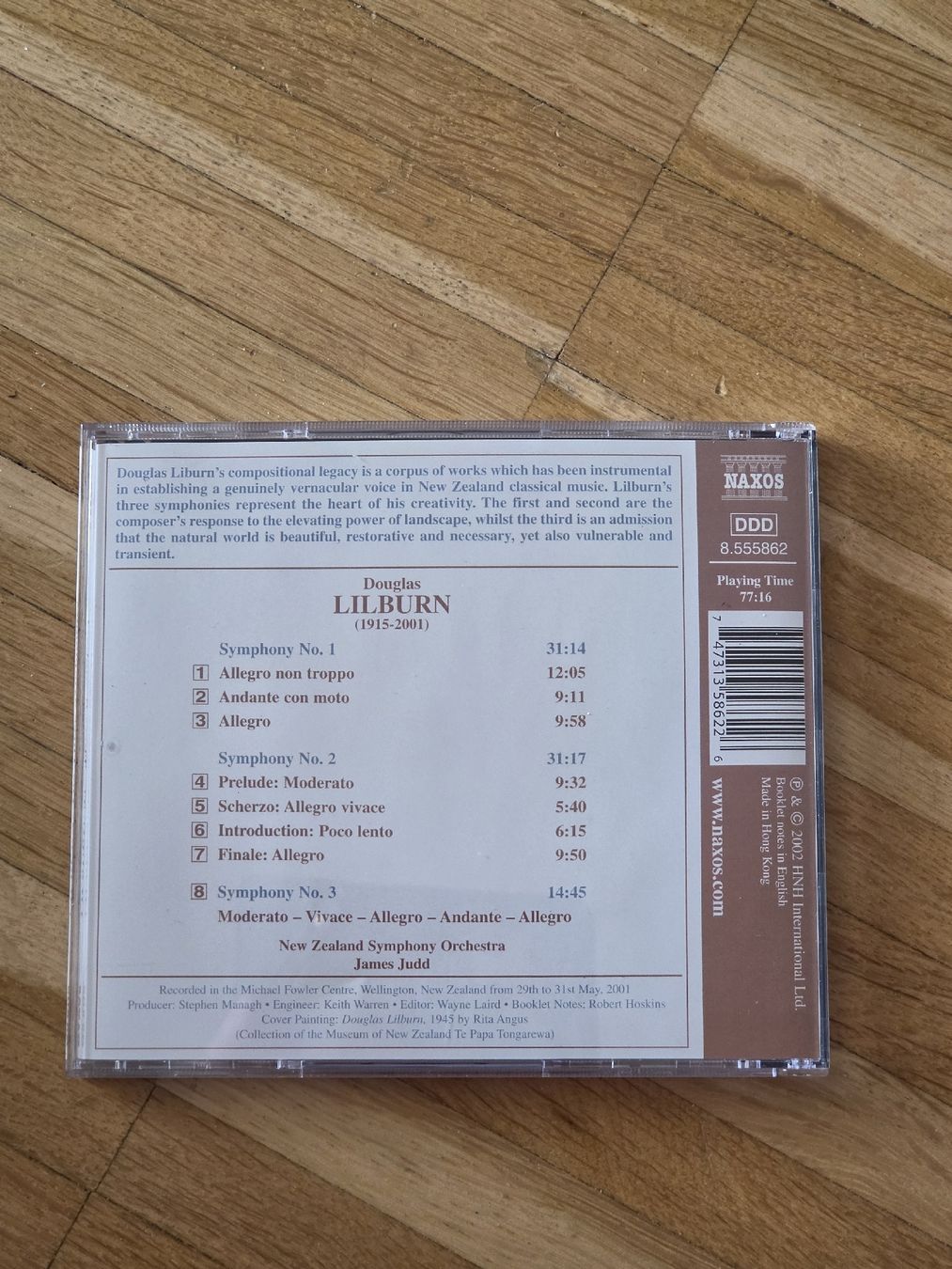CDs: CD: Douglas Lilburn: The Three Symphonies  – D'occasion à Aesch BL par immon 1