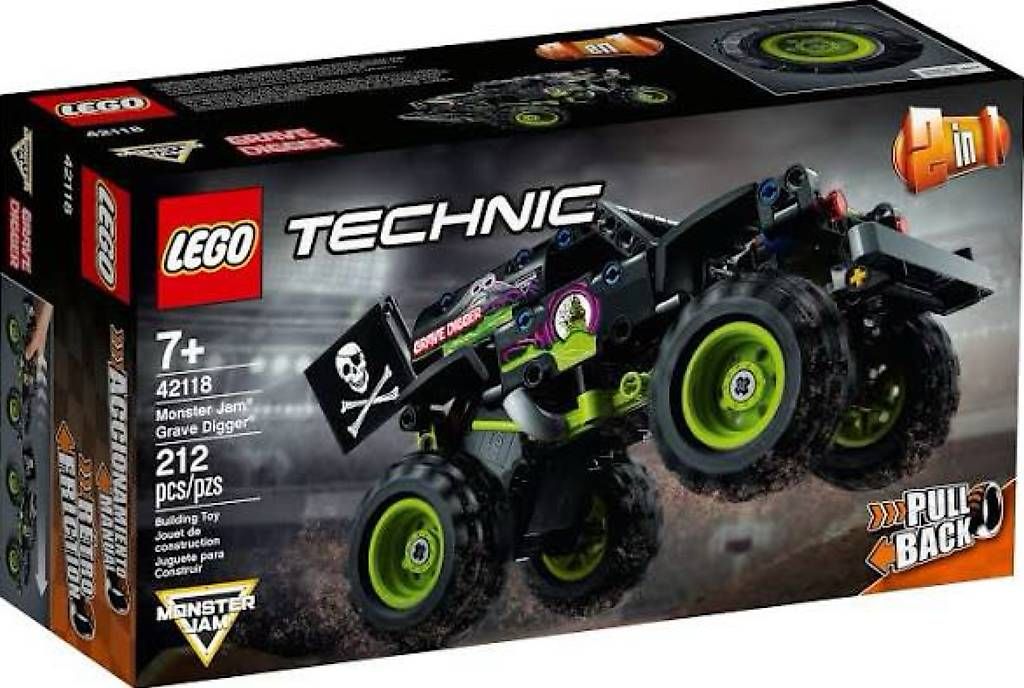 Kit di costruzioni: Lego Technic 42118 Monster Jam Grave Digger 2in1 Pull back – Usato da Rüschlikon venduto da Delfinissa