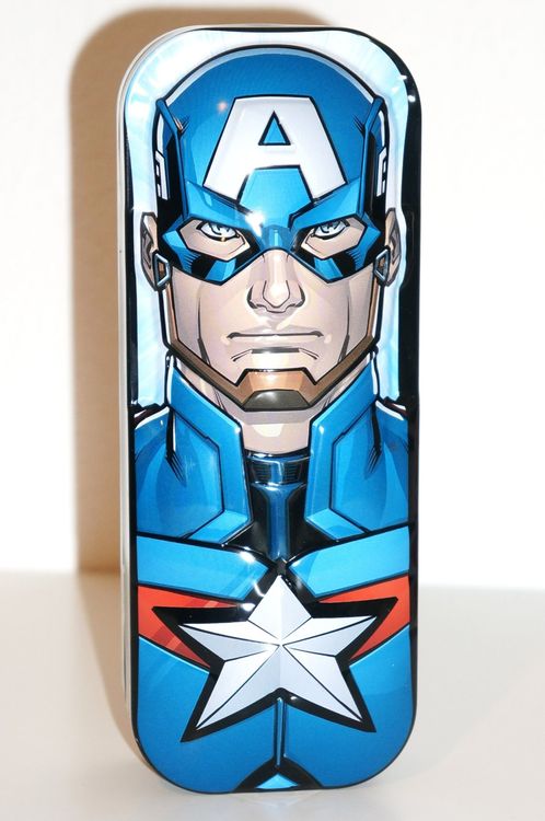 Neue Captain America Schreibzeug 3d Schachtel Metall Etuis Kaufen Auf