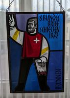 Wappennscheibe 8. Bundesbriefschiessen in Brunnen UR 1973