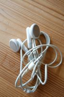 Kabelgebundene Ohrhörer weiss 3.5mm Klinke Apple Vintage