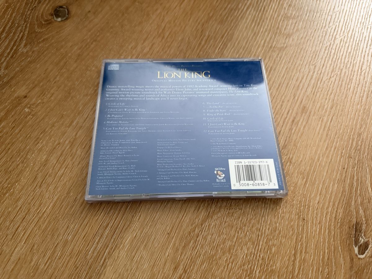 CDs: The Lion King CD – Gebraucht aus Ettingen von robbenlos 1