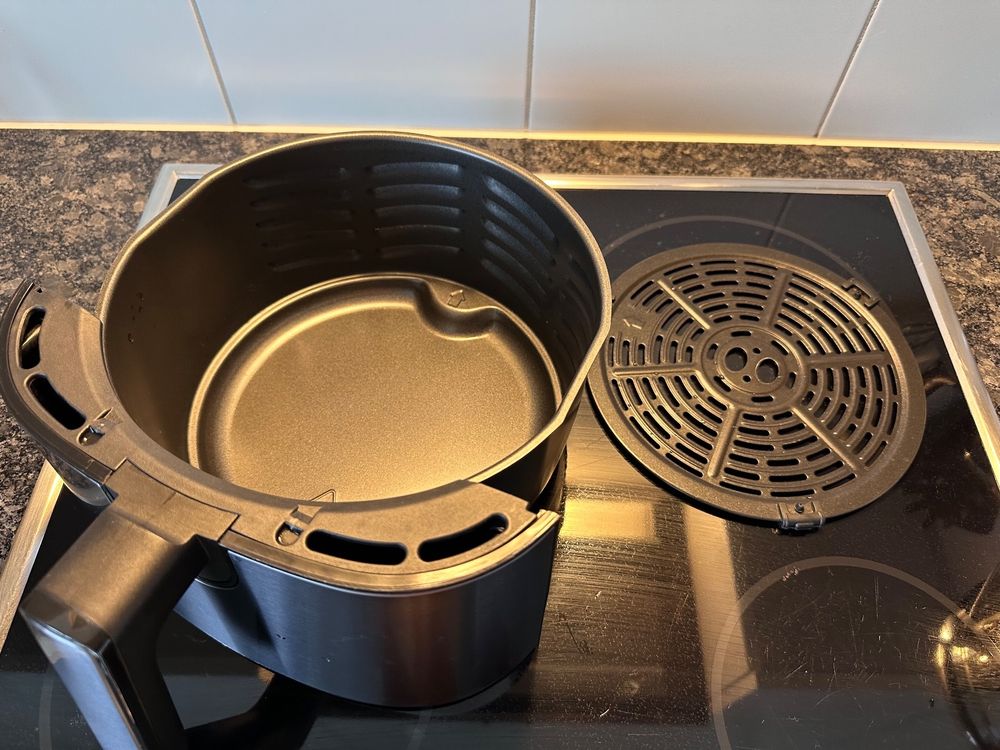 Ersatz-Tablett Für Luftfritteuse 22,5x22,5cm - Schwarzes Austausch-Tablett Für Air Fryer