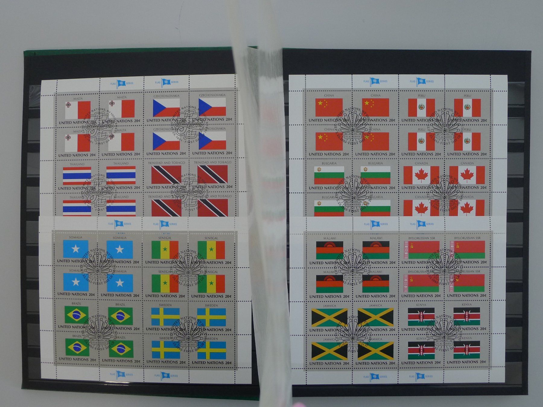 Tutti i francobolli: ENORME Sammlung Flaggenmarken UNO, inkl. BOGEN: O+**. – Usato da Sursee venduto da Luzernerraute 5