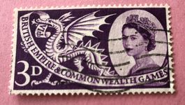 Briefmarken aus Großbritannien gestempelt