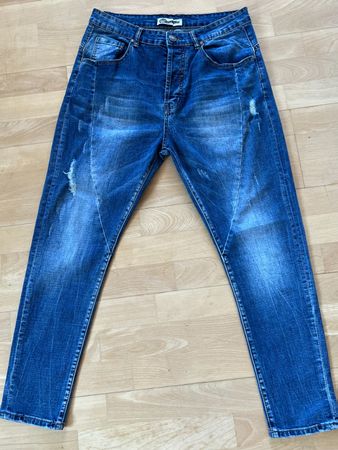 Max tre 1975 Herren Jeans in Gr. 48, Blau