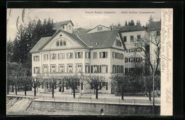 AK Baden, Hotel Freihof (Limmatseite)