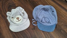 2 Baseball-Caps/Sommermützen Baby Grösse 74/80