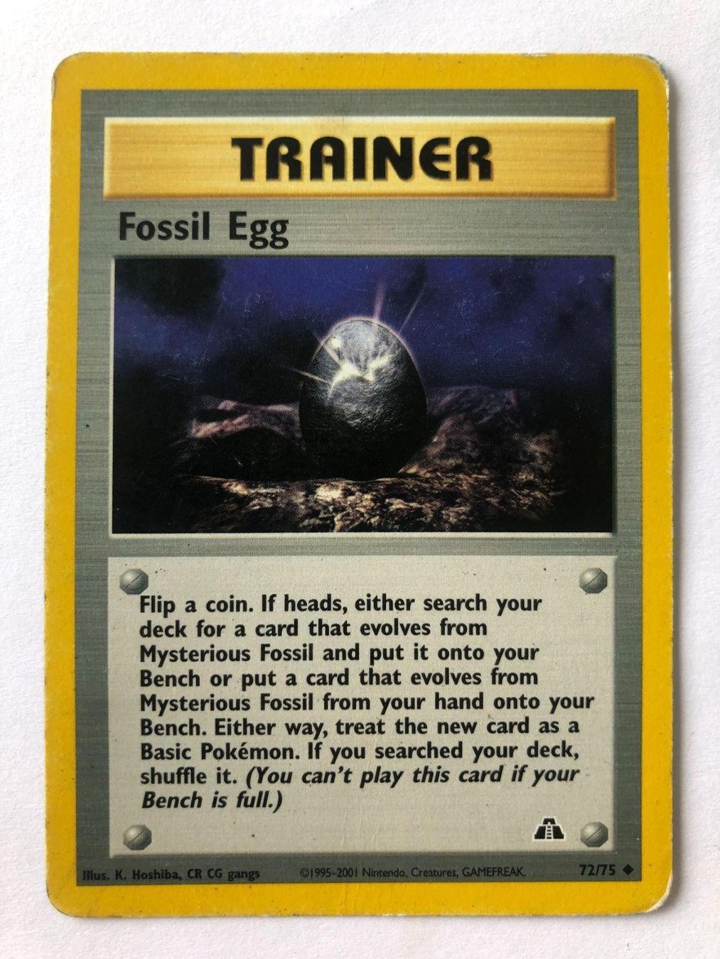 Pokémon Carte collezionabili: Fossil Egg - Neo Discovery - Pokemon – Usato da Nussbaumen AG venduto da Bika-Shop