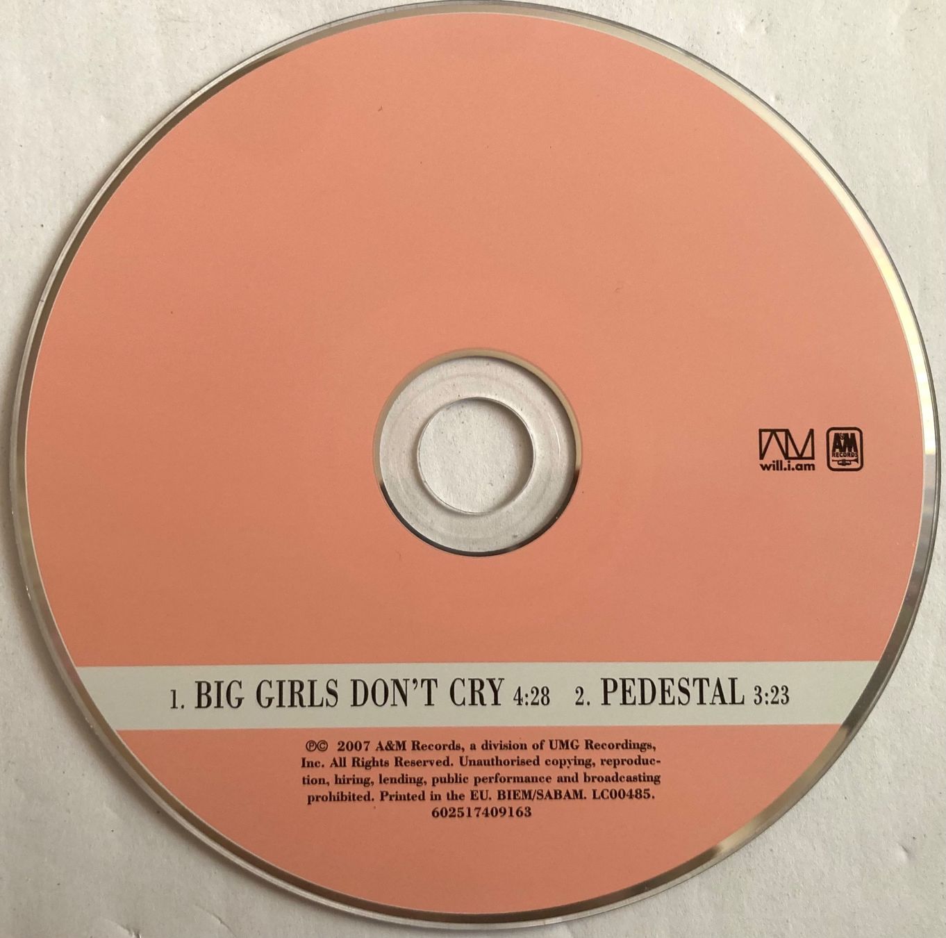 CDs: FERGIE - BIG GIRLS DON'T CRY – D'occasion à Poliez-Pittet par Newtown-Records 2