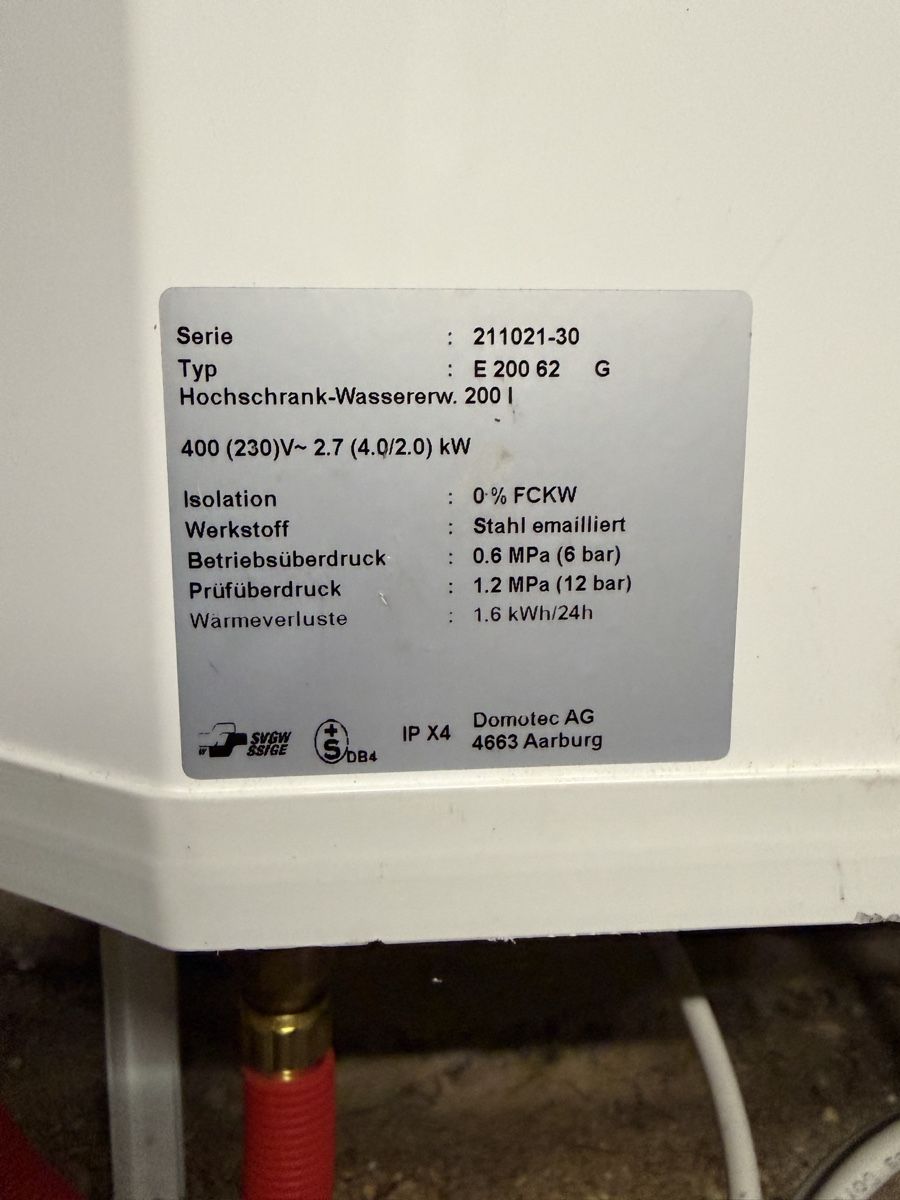 Sanitär: Heisswasser Boiler Domotec – Gebraucht aus Cotterd von bre_h8y2 4