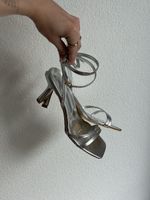 Damenschuhe Sandalen silber Grösse 38