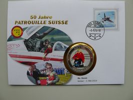 2014, Numisbrief "No. Seven" 50 Jahre Patrouille Suisse
