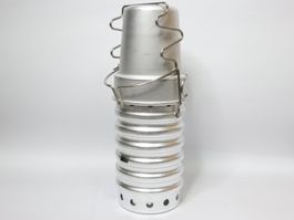 Schweizer Militär Aluminium Bordeflasche Kocher Tasse