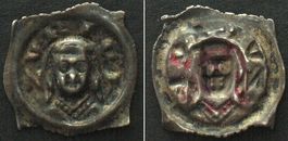 ZÜRICH FRAUMÜNSTERABTEI. Vierzipfliger Pfennig, 14. Jh. vz+