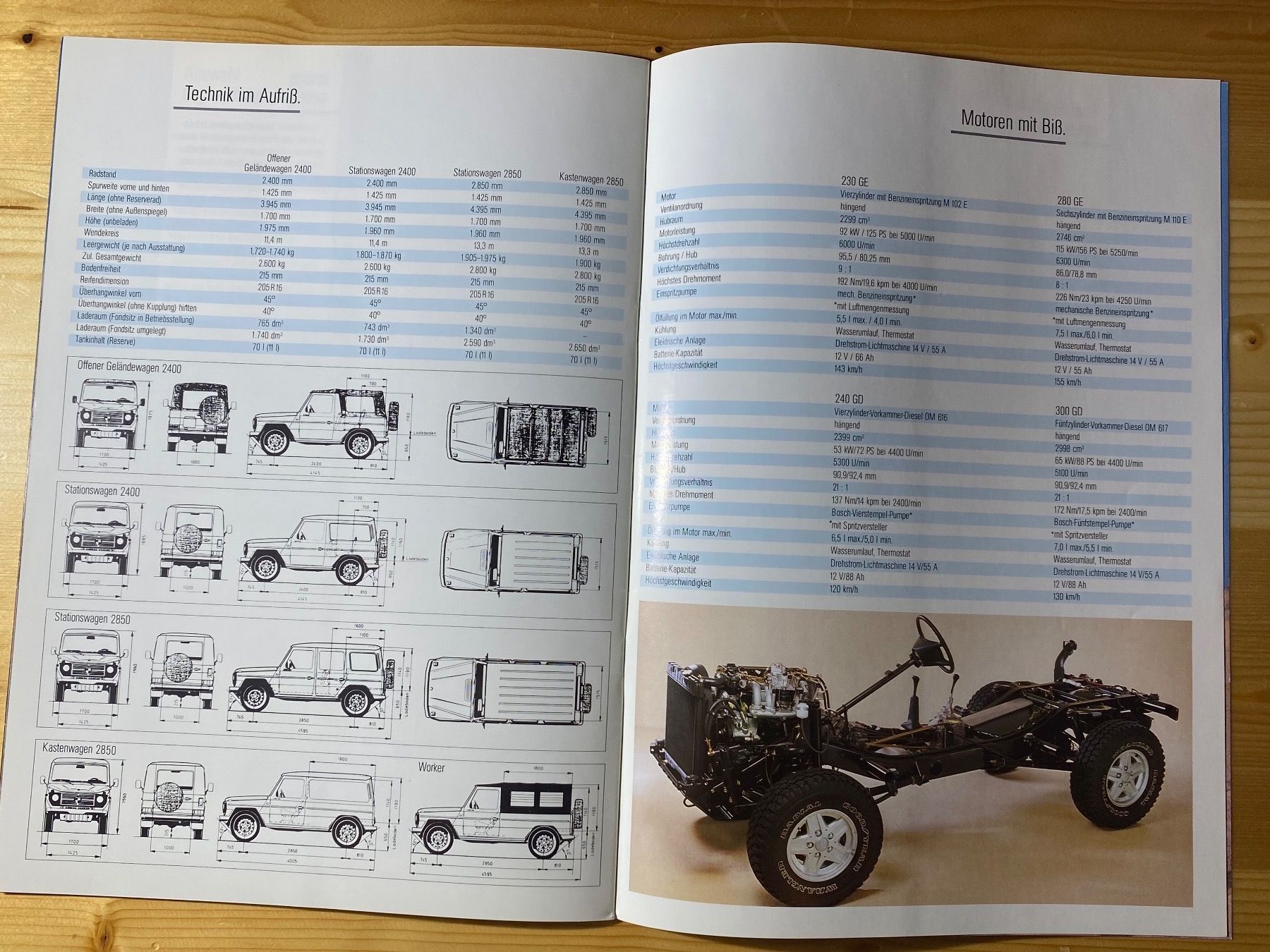 Puch Dokumente: Puch G. 4x4 Prospekt 1985 – Gebraucht aus Herisau von Fissore 4