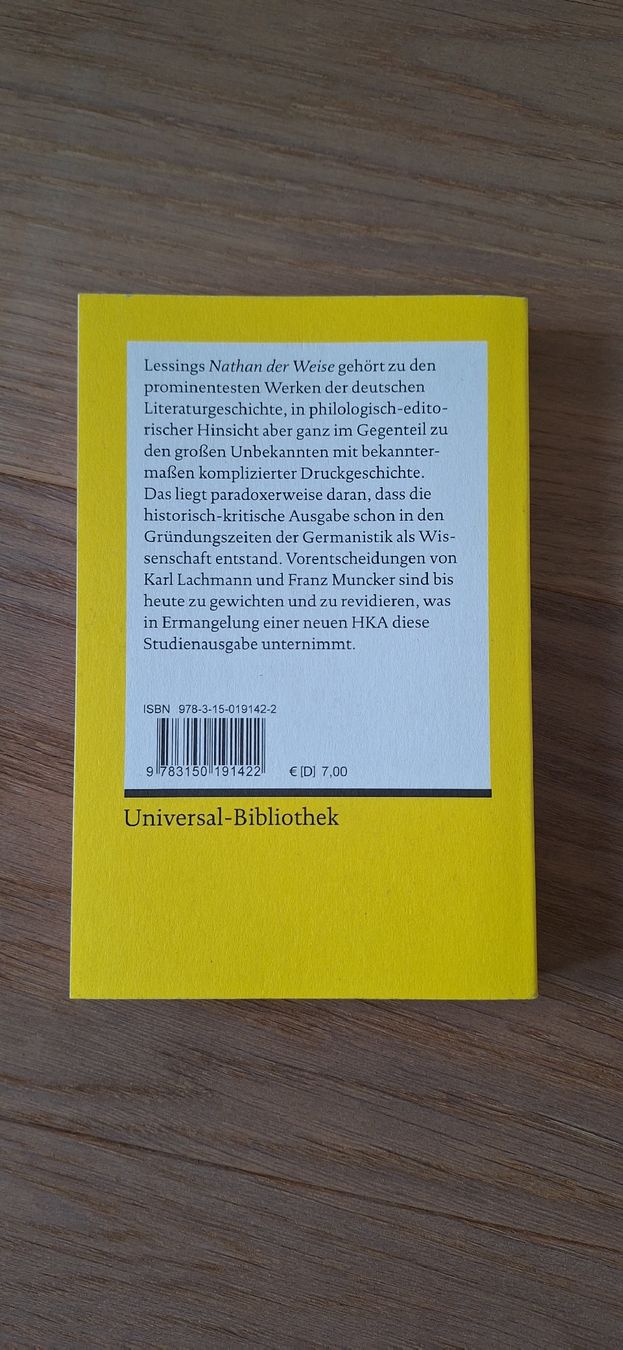 Libri: Nathan der Weise - Neu – Nuovo (secondo la descrizione) da Engelburg venduto da ar_6p0 1