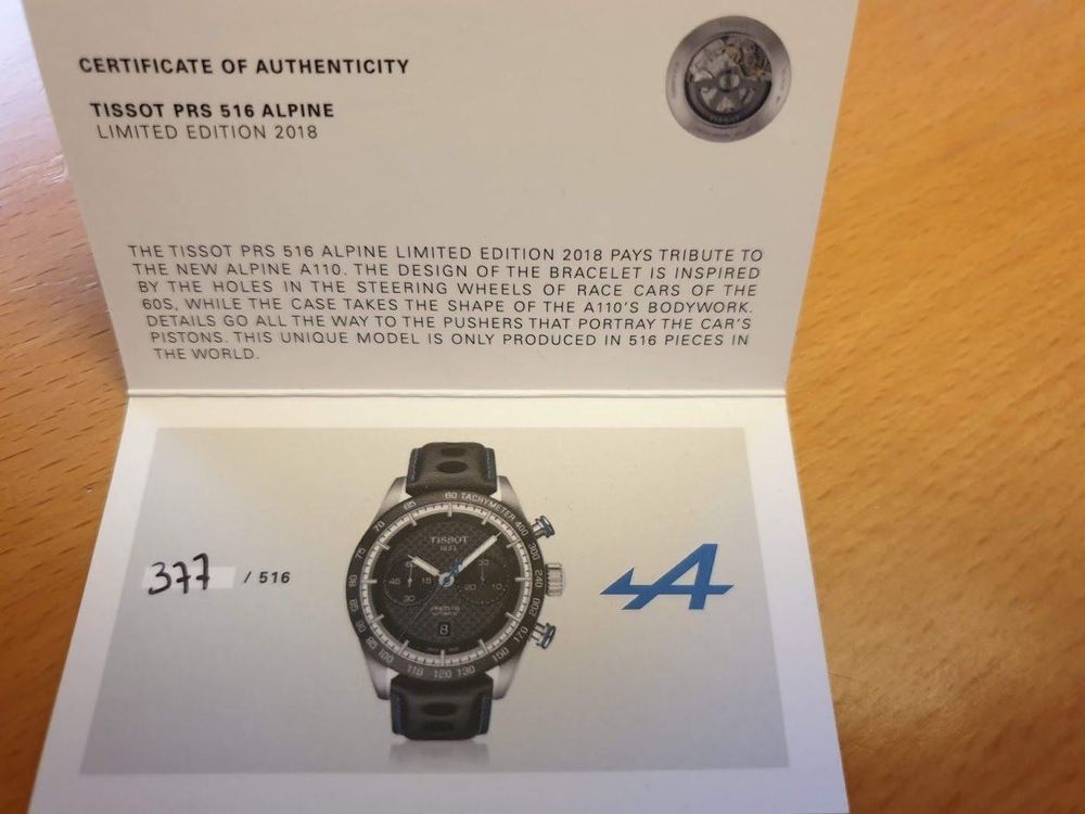 Prs 516 alpine limited edition sales