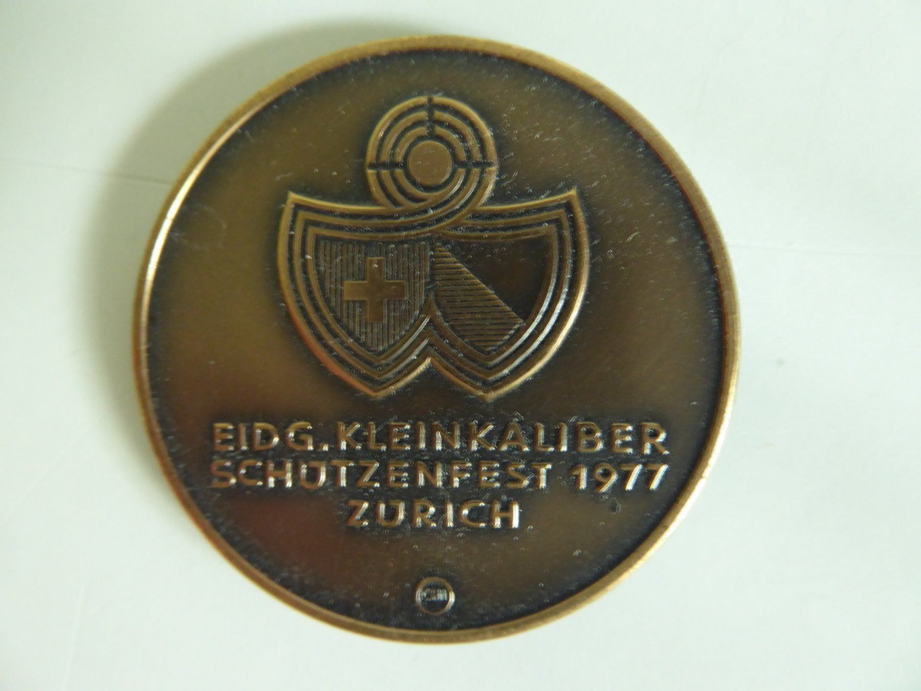 Medaillen: 1977  Eidg. Kleinkalieber Schützenfest – Gebraucht aus Zürich von Chaeffeler