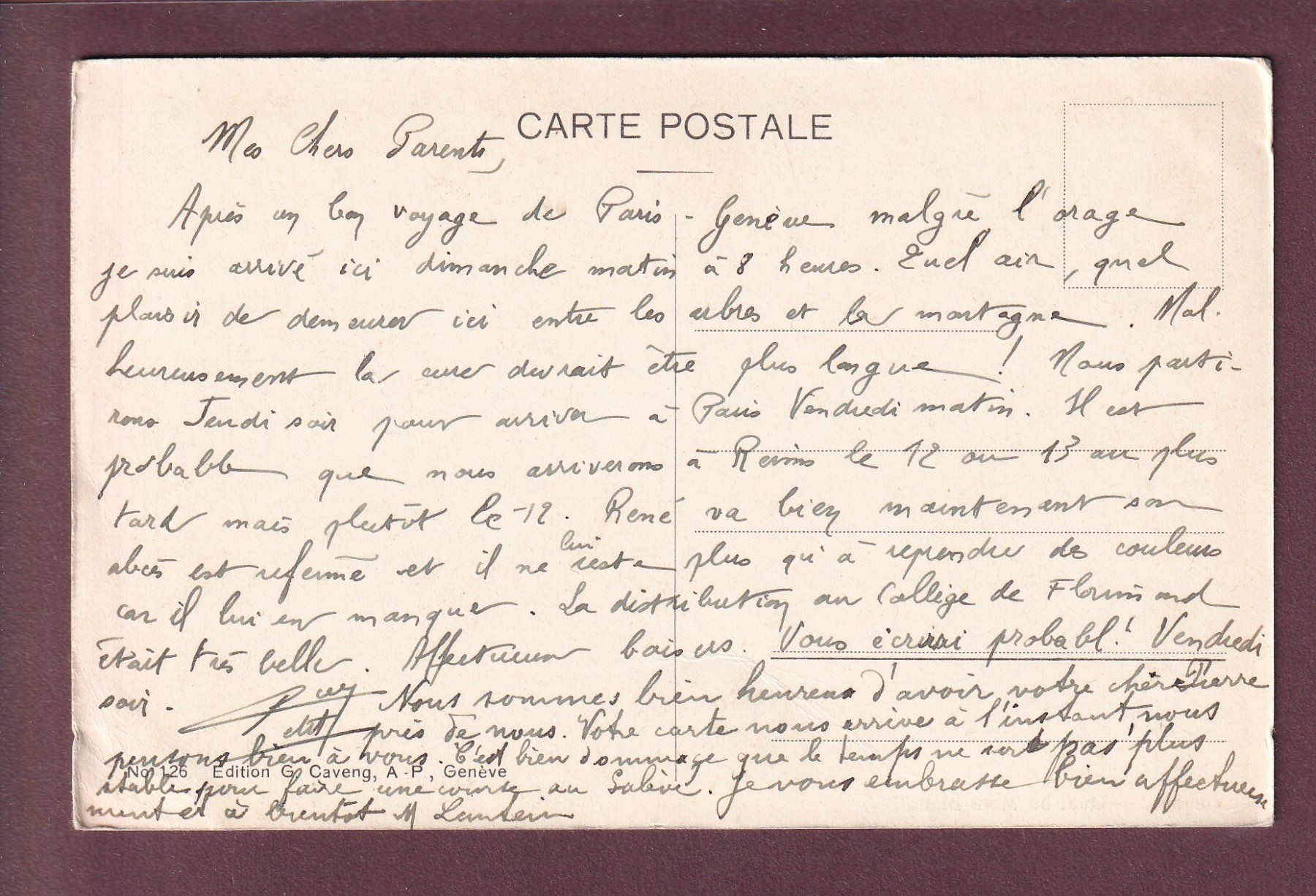 Cartoline postali: GENEVE - Quai du Mont-Blanc – Usato da Pully venduto da nicecards 1