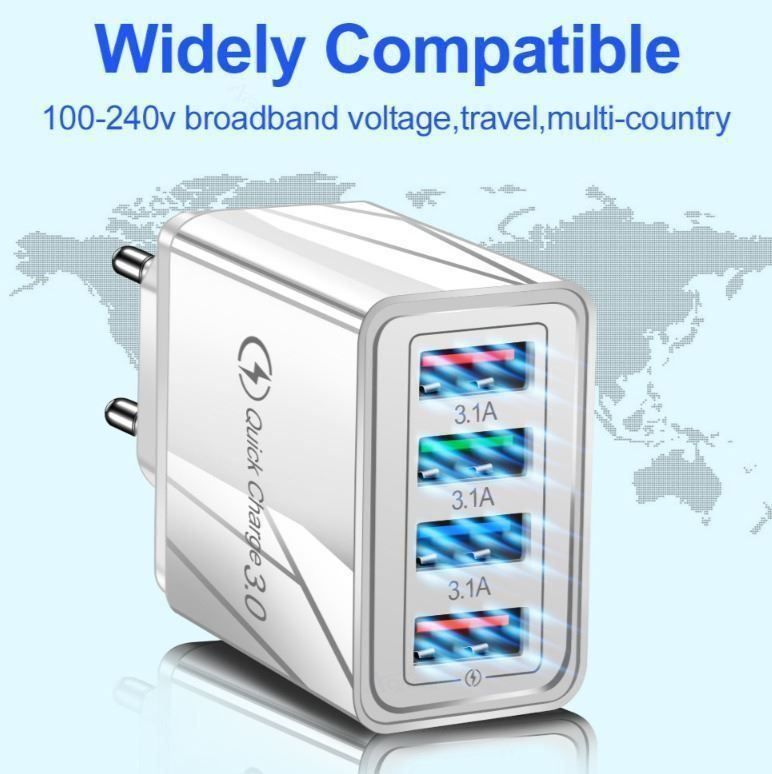 Chargements: Chargeur QC 3.0 avec 4 ports USB – Neuf (Voir description) à Yverdon-les-Bains par rogi80 8