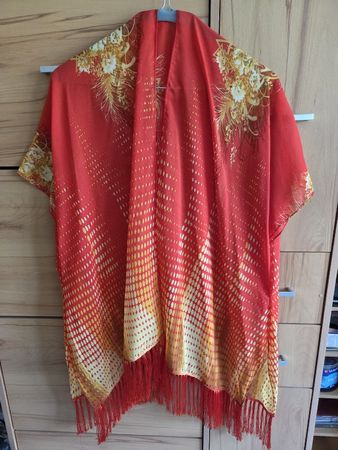 Strand/Sommer Kaftan gemustert mit Fransen!Grosse Grösse Neu