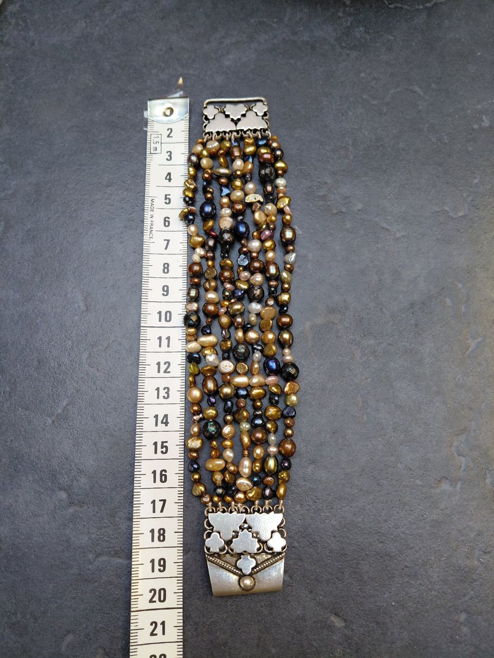 Bracciali & Braccialetti: bracelet argent et perles – Nuovo (secondo la descrizione) da Boussens venduto da mgerma54