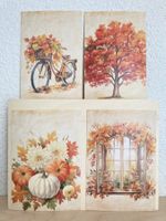 4 Grusskarten / Herbstmotiv / Kartenset neu herbstlich 🍂 🎃