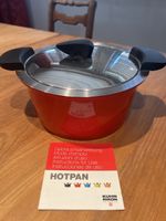 Kuhn Rikon HOTPAN Kochtopf mit Deckel rot guter Zustand
