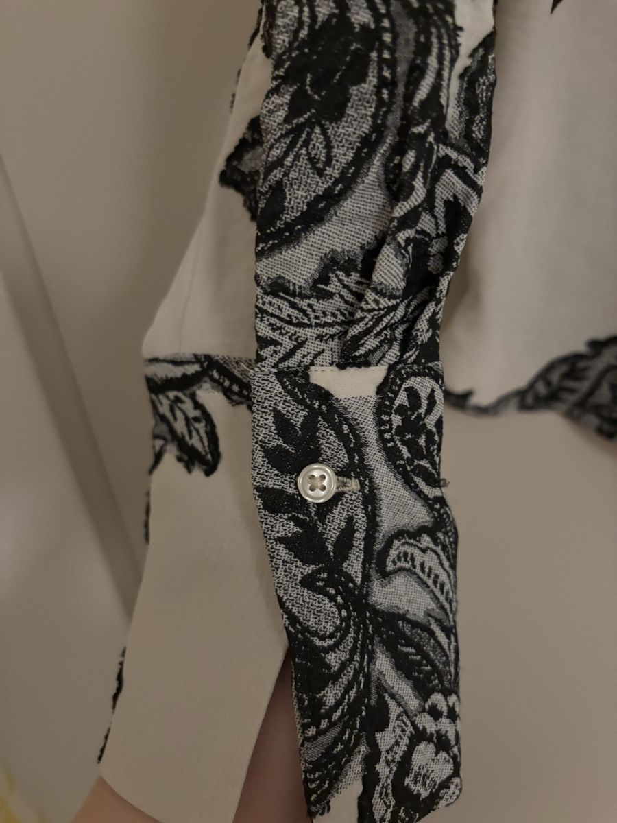 C&A Camicette: C&A Bluse Gr. 36 weiss/schwarz Blumenmuster – Nuovo (secondo la descrizione) da Arbon venduto da Viktoriaa 4