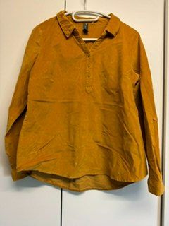 Schlupf Bluse gelb 40