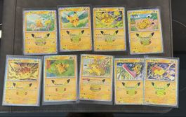Pokémon - 30th Celebration - Pikachu Set - 9 Cards - DE