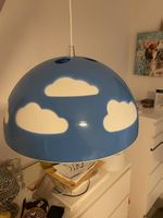 Ikea skojig wolkenlampe blau